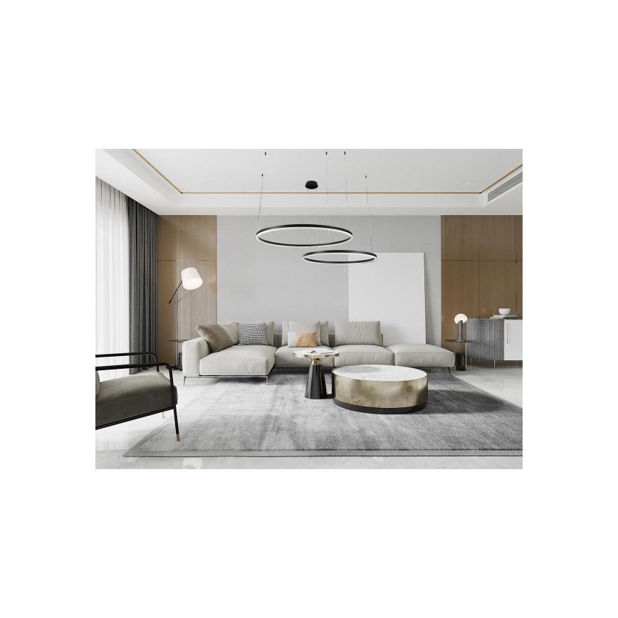 Dimbare LED hanglamp aan een koord LED/128W/230V 3000-6500K diameter 100 cm + afstandsbediening