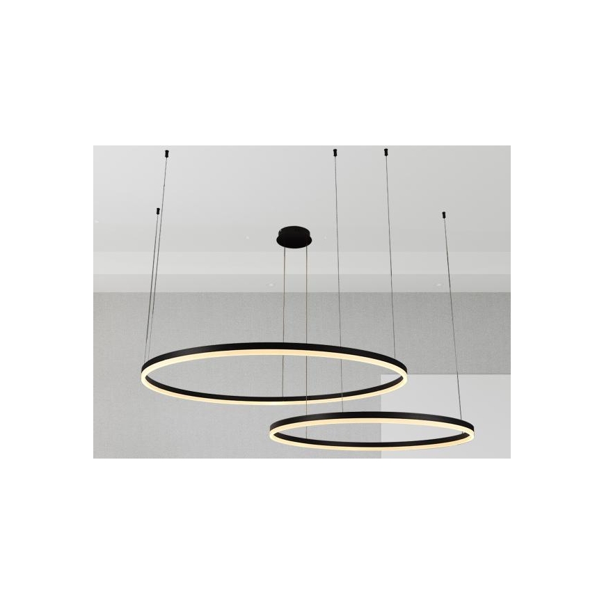 Dimbare LED hanglamp aan een koord LED/128W/230V 3000-6500K diameter 100 cm + afstandsbediening