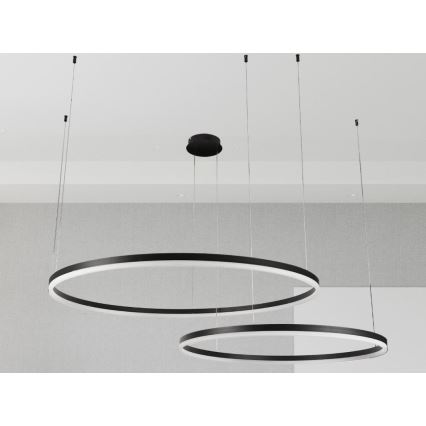 Dimbare LED hanglamp aan een koord LED/128W/230V 3000-6500K diameter 100 cm + afstandsbediening