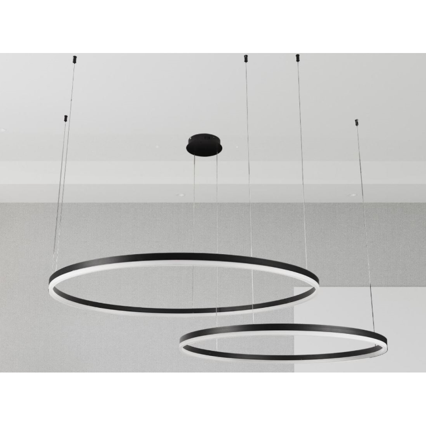 Dimbare LED hanglamp aan een koord LED/128W/230V 3000-6500K diameter 100 cm + afstandsbediening