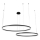 Dimbare LED hanglamp aan een koord LED/128W/230V 3000-6500K diameter 100 cm + afstandsbediening