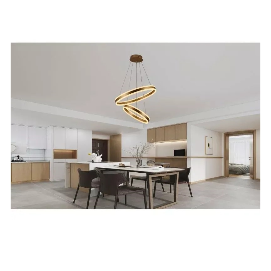 Dimbare LED hanglamp aan een koord LED/135W/230V 3000-6500K + afstandsbediening