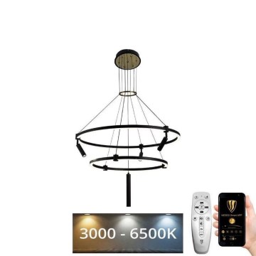 Dimbare LED hanglamp aan een koord LED/140W/230V 3000-6500K + afstandsbediening