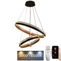 Dimbare LED hanglamp aan een koord LED/140W/230V 3000-6500K diameter 60 cm + afstandsbediening