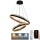 Dimbare LED hanglamp aan een koord LED/140W/230V 3000-6500K diameter 60 cm + afstandsbediening