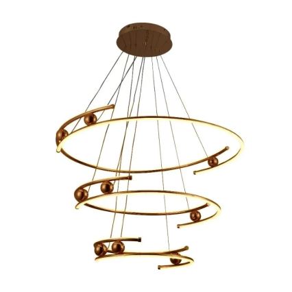 Dimbare LED hanglamp aan een koord LED/170W/230V 3000-6500K diameter 80 cm + afstandsbediening