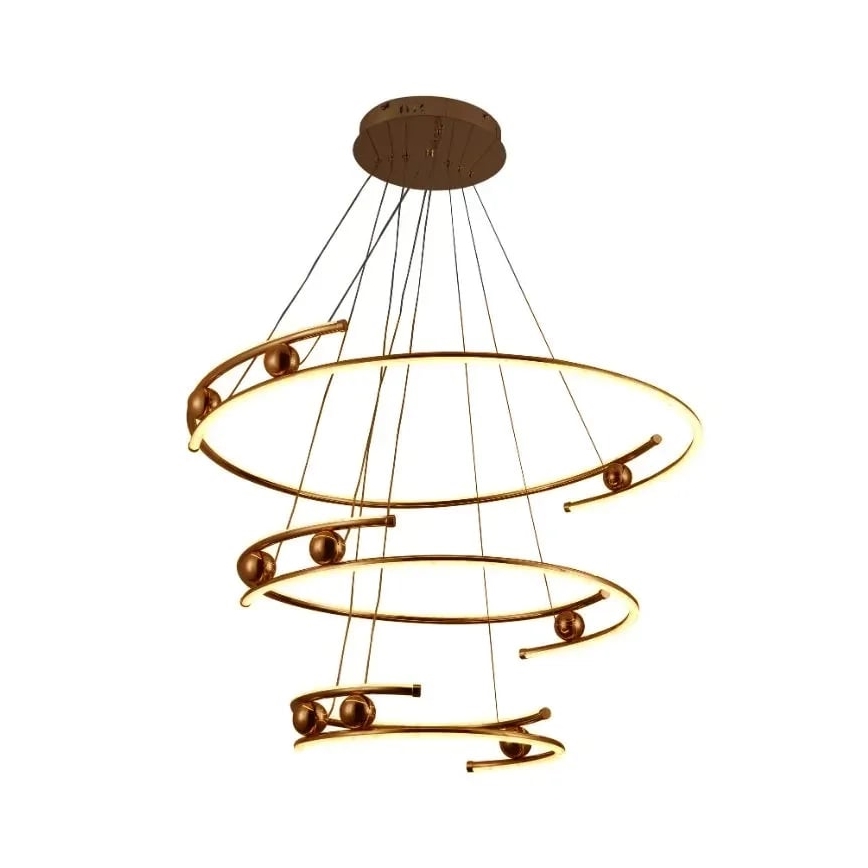 Dimbare LED hanglamp aan een koord LED/170W/230V 3000-6500K diameter 80 cm + afstandsbediening