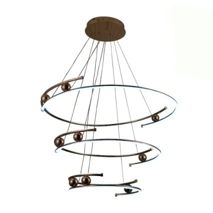 Dimbare LED hanglamp aan een koord LED/170W/230V 3000-6500K diameter 80 cm + afstandsbediening