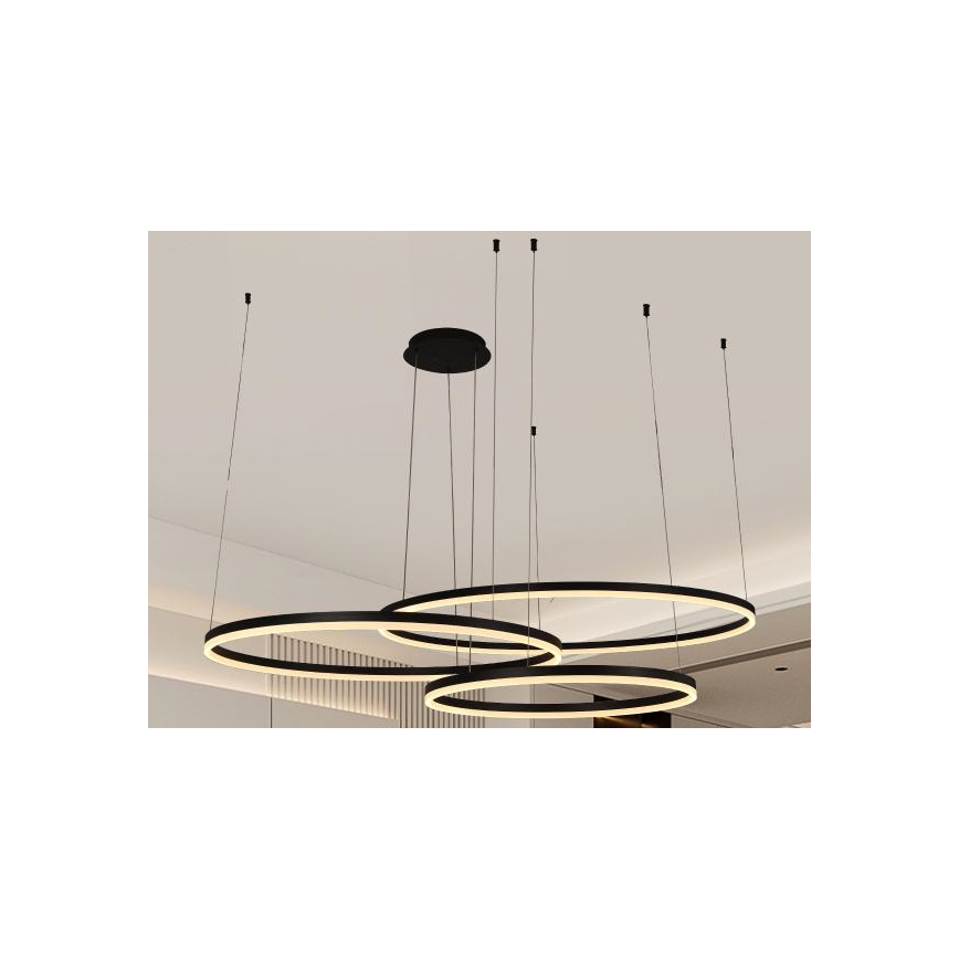 Dimbare LED hanglamp aan een koord LED/170W/230V 3000-6500K diameter 100 cm + afstandsbediening