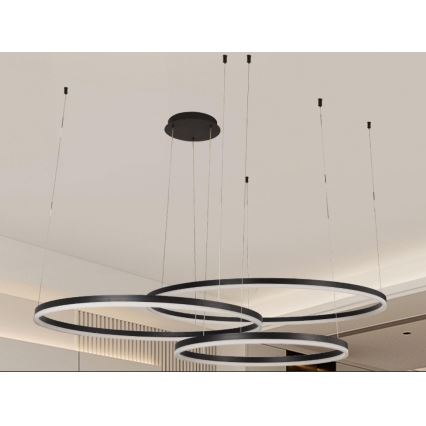 Dimbare LED hanglamp aan een koord LED/170W/230V 3000-6500K diameter 100 cm + afstandsbediening