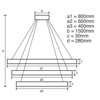 LED Dimbaar kristal Hanglamp aan een touw LED/210W/230V 3000-6500K zilver + afstandsbediening