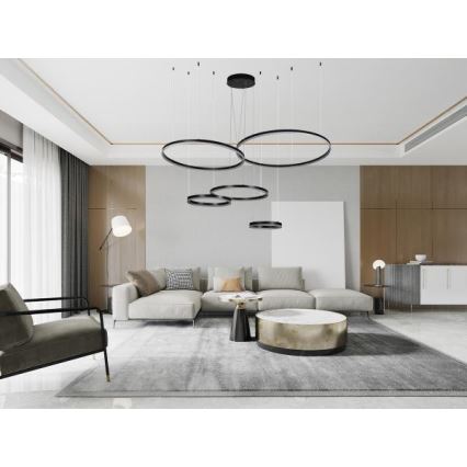Dimbare LED hanglamp aan een koord LED/220W/230V 3000-6500K + afstandsbediening