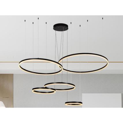 Dimbare LED hanglamp aan een koord LED/220W/230V 3000-6500K + afstandsbediening