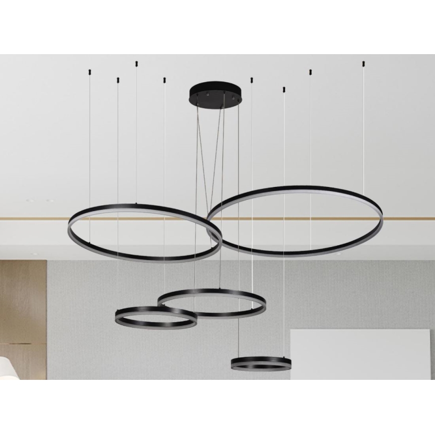 Dimbare LED hanglamp aan een koord LED/220W/230V 3000-6500K + afstandsbediening