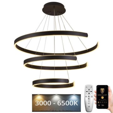 Dimbare LED hanglamp aan een koord LED/220W/230V 3000-6500K diameter 80 cm + afstandsbediening