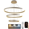 Dimbare LED hanglamp aan een koord LED/220W/230V 3000-6500K diameter 80 cm + afstandsbediening