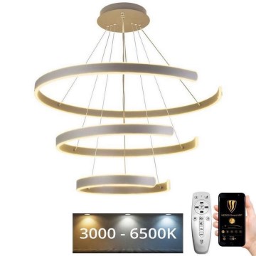 Dimbare LED hanglamp aan een koord LED/220W/230V 3000-6500K diameter 80 cm + afstandsbediening