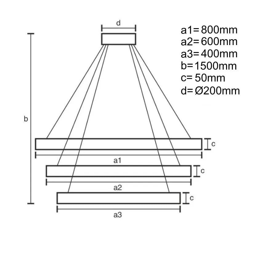 Dimbare LED hanglamp aan een koord LED/235W/230V 3000-6500K + afstandsbediening