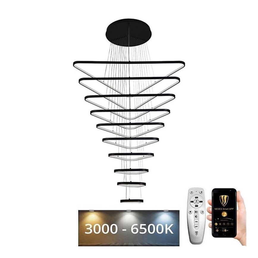 Dimbare LED hanglamp aan een koord LED/385W/230V 3000-6500K + afstandsbediening