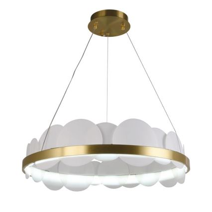 Dimbare LED hanglamp aan een koord LED/40W/230V 3000-6500K goud + afstandsbediening