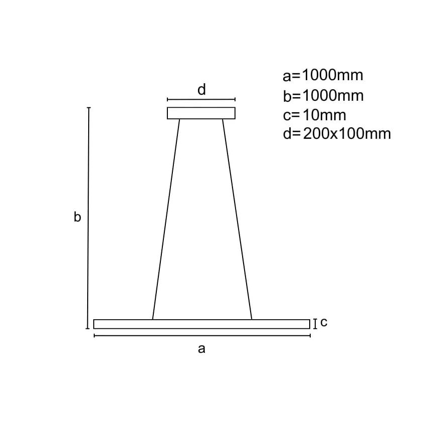 Dimbare LED hanglamp aan een koord LED/40W/230V 3000-6500K zwart + afstandsbediening