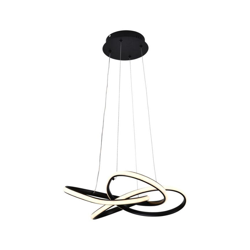 Dimbare LED hanglamp aan een koord LED/40W/230V 3000-6500K zwart + afstandsbediening