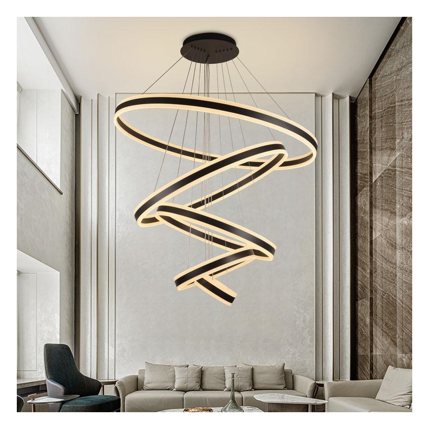 Dimbare LED hanglamp aan een koord LED/420W/230V 3000-6500K diameter 100 cm + afstandsbediening