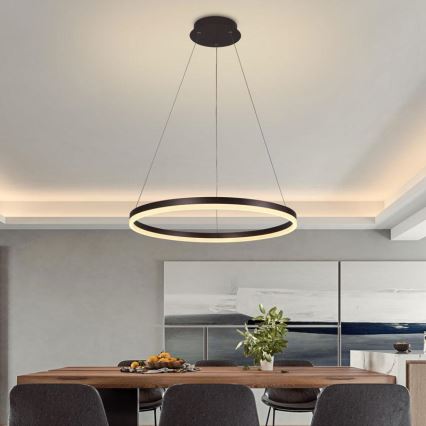 Dimbare LED hanglamp aan een koord LED/42W/230V 3000-6500K diameter 60 cm + afstandsbediening