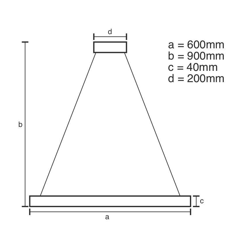 Dimbare LED hanglamp aan een koord LED/42W/230V 3000-6500K diameter 60 cm + afstandsbediening