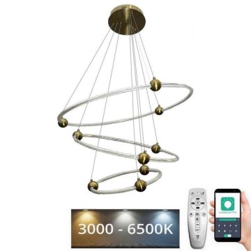 Dimbare LED hanglamp aan een koord LED/45W/230V 3000-6500K diameter 80 cm + afstandsbediening