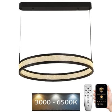 Dimbare LED hanglamp aan een koord LED/45W/230V 3000-6500K zwart + afstandsbediening