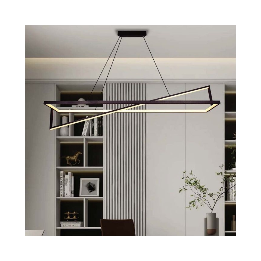Dimbare LED hanglamp aan een koord LED/45W/230V 3000K 114 cm zwart