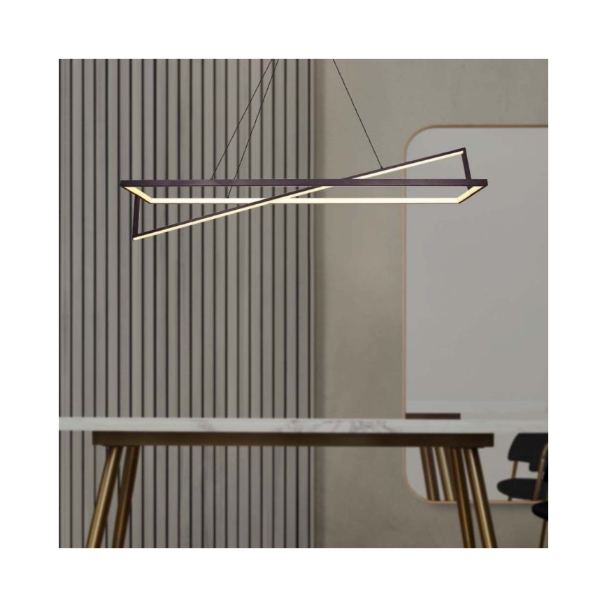 Dimbare LED hanglamp aan een koord LED/45W/230V 3000K 114 cm zwart