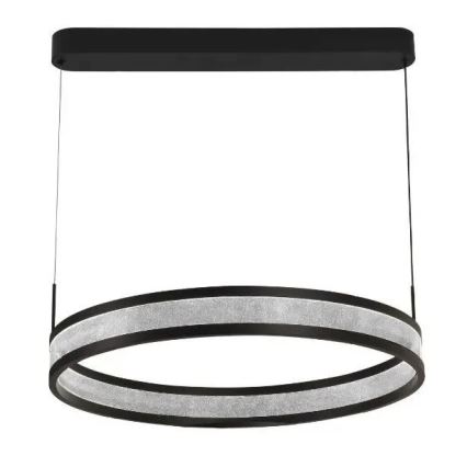 Dimbare LED hanglamp aan een koord LED/45W/230V 3000-6500K diameter 60 cm zwart + afstandsbediening