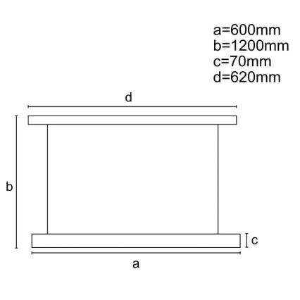 Dimbare LED hanglamp aan een koord LED/45W/230V 3000-6500K zwart + afstandsbediening