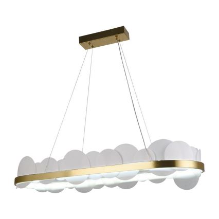 Dimbare LED hanglamp aan een koord LED/50W/230V 3000-6500K goud + afstandsbediening