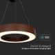 Dimbare LED hanglamp aan een koord LED/50W/230V 4000K diameter 60 cm bruin