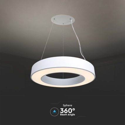 Dimbare LED hanglamp aan een koord LED/50W/230V 4000K diameter 60 cm wit