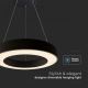 Dimbare LED hanglamp aan een koord LED/50W/230V 4000K diameter 60 cm zwart