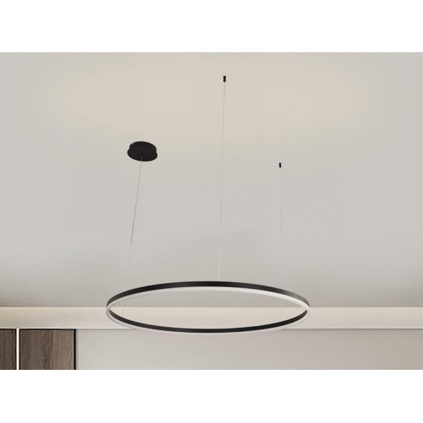 Dimbare LED hanglamp aan een koord LED/55W/230V 3000-6500K diameter 80 cm + afstandsbediening
