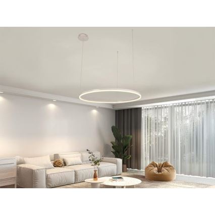 Dimbare LED hanglamp aan een koord LED/55W/230V 3000-6500K diameter 80 cm + afstandsbediening