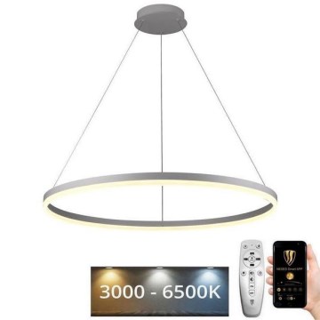 Dimbare LED hanglamp aan een koord LED/55W/230V 3000-6500K diameter 80 cm + afstandsbediening
