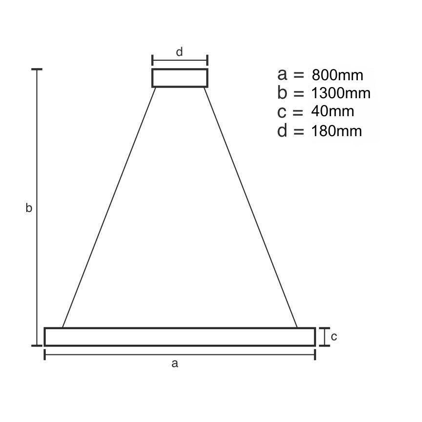 Dimbare LED hanglamp aan een koord LED/55W/230V 3000-6500K goud + afstandsbediening