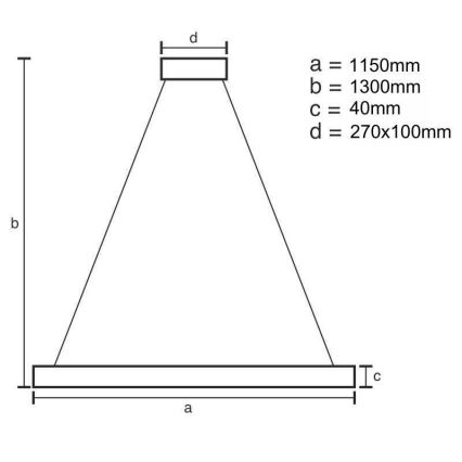 Dimbare LED hanglamp aan een koord LED/65W/230V 3000-6500K + afstandsbediening