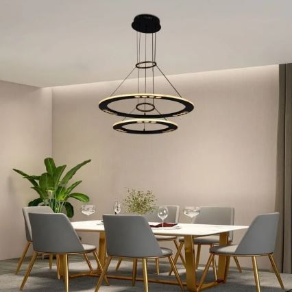 Dimbare LED hanglamp aan een koord LED/65W/230V 3000-6500K + afstandsbediening