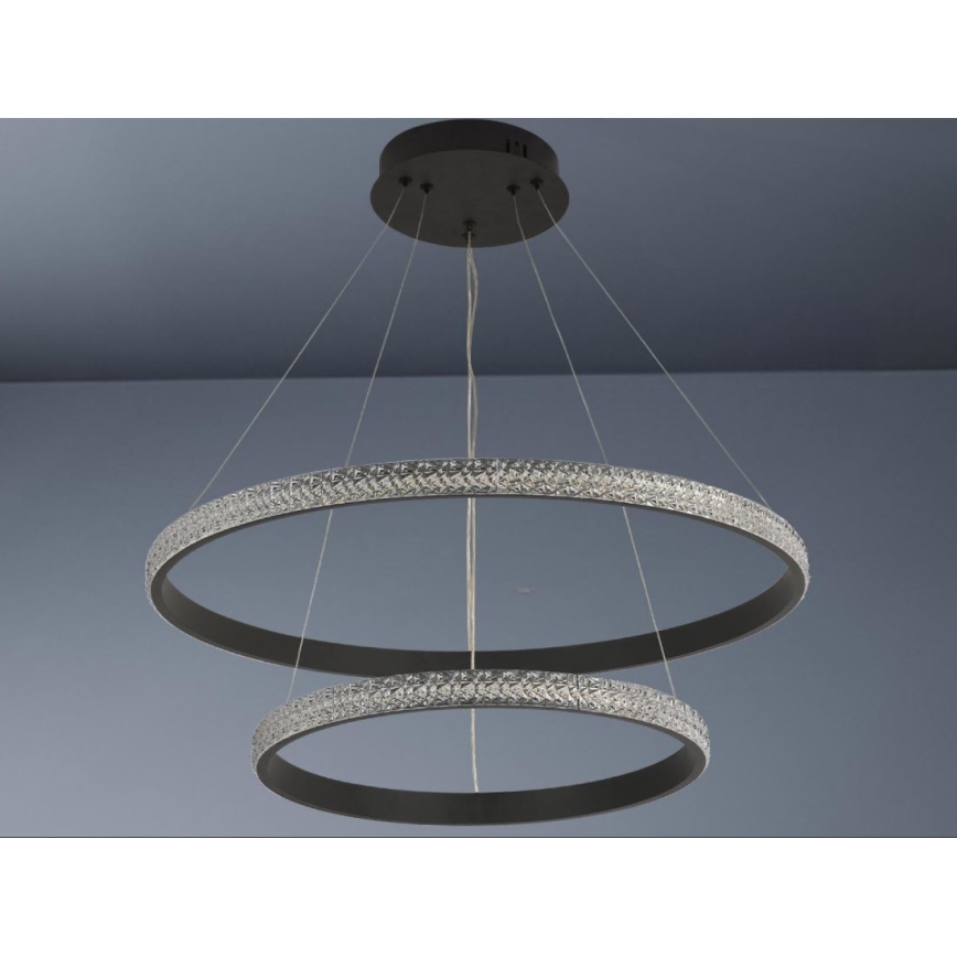 Dimbare LED hanglamp aan een koord LED/65W/230V 3000-6500K diameter 60 cm + afstandsbediening
