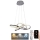 Dimbare LED hanglamp aan een koord LED/65W/230V 3000-6500K chroom + afstandsbediening