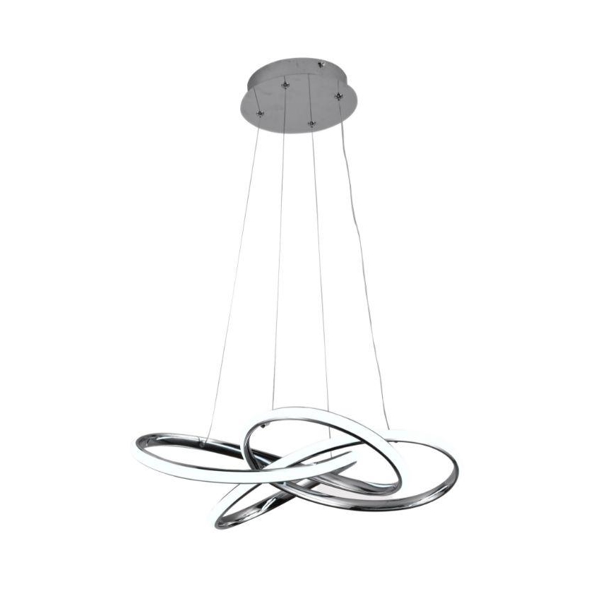 Dimbare LED hanglamp aan een koord LED/65W/230V 3000-6500K chroom + afstandsbediening