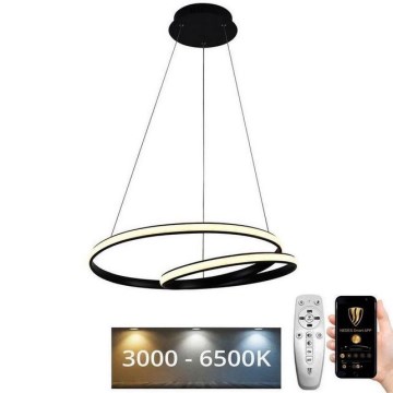 Dimbare LED hanglamp aan een koord LED/65W/230V 3000-6500K diameter 56 cm + afstandsbediening