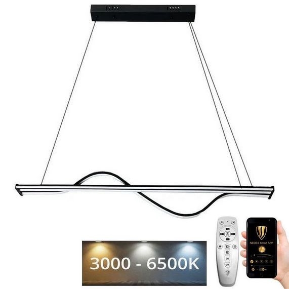 Dimbare LED hanglamp aan een koord LED/70W/230V 3000-6500K + afstandsbediening